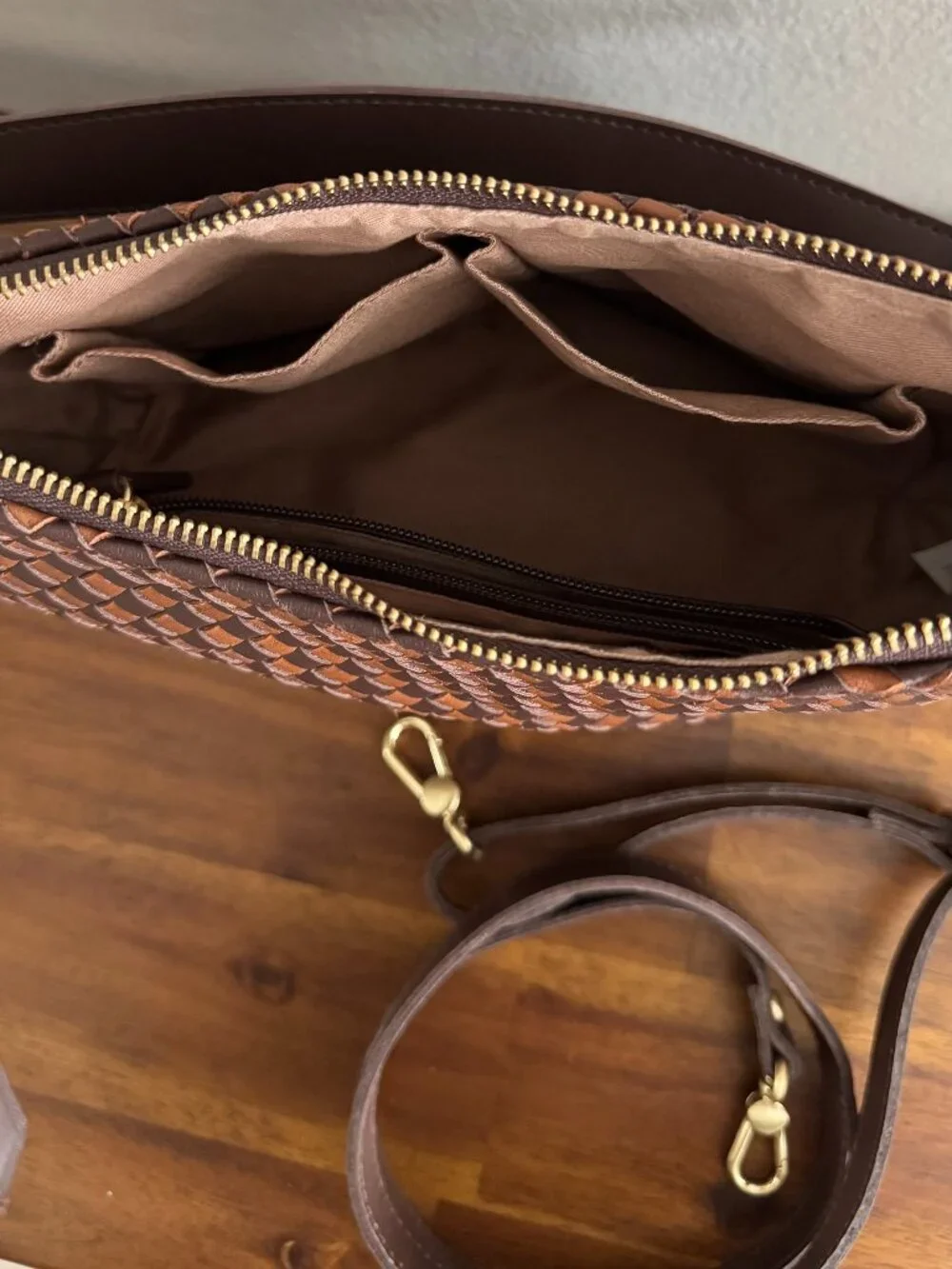 Juniper Small Hobo Shoulder Bag in Woven Leather - The Sak